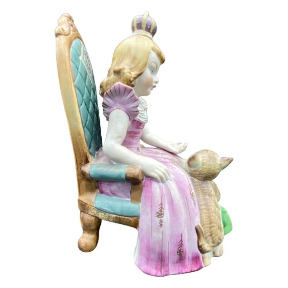 Vintage Ardalt Lenwile China Bisque Porcelain Baby boy w/ Bear 4.5" - Picture 6 of 14